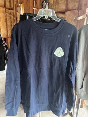 MV Sport Holden Reverse Panel Crew Sweatshirt San Diego CA Navy Size L